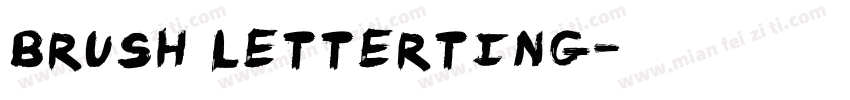 brush letterting字体转换